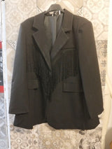 blazer con frange - Dverso Fashion