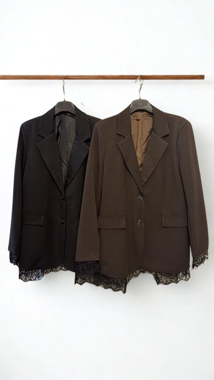 Blazer con pizzo - Dverso Fashion