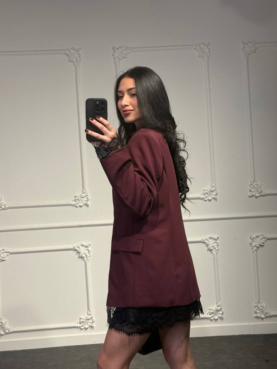 Blazer con pizzo - Dverso Fashion