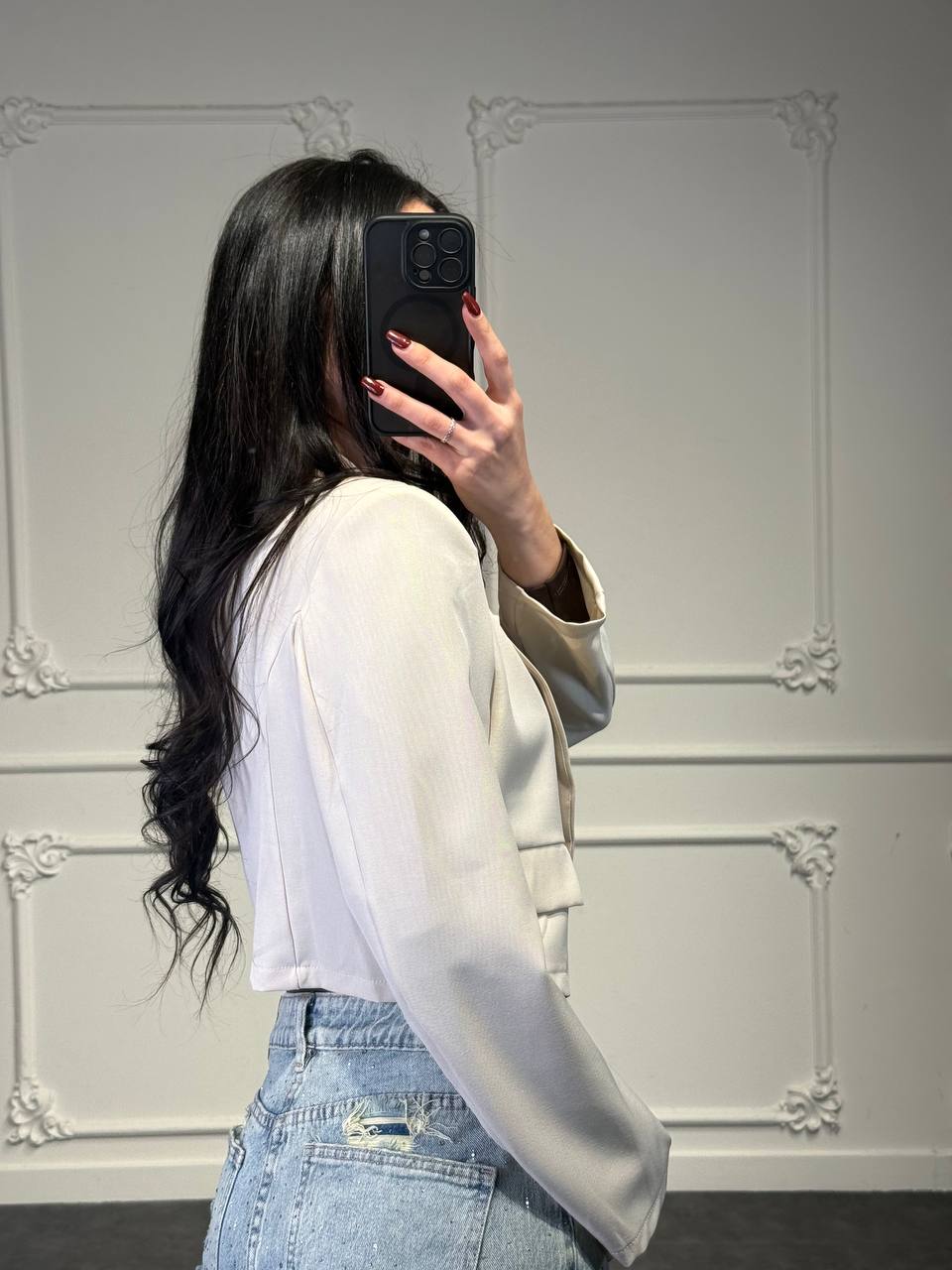 BLAZER CROP CRUMBLE - Dverso Fashion