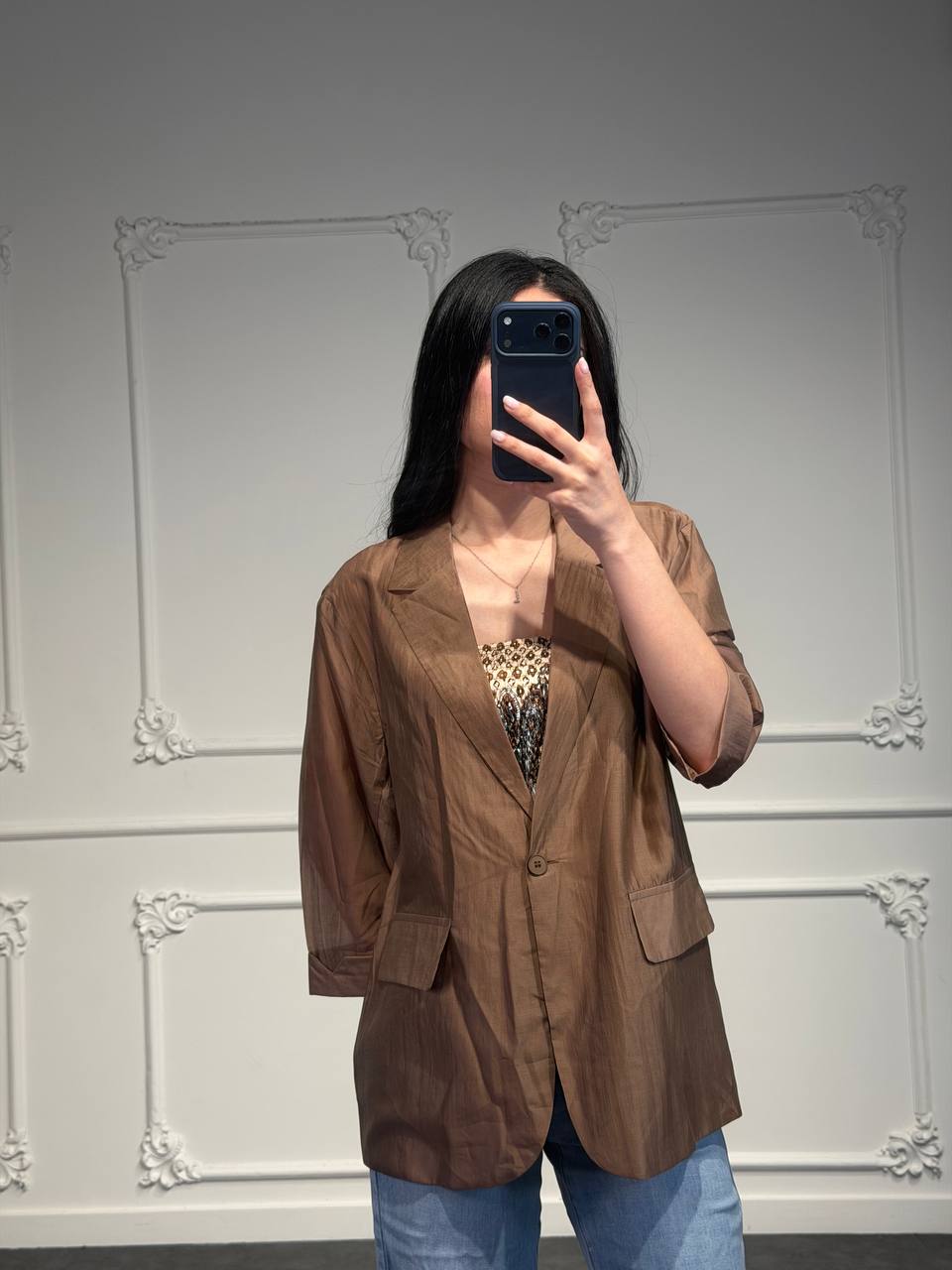 blazer velato - Dverso Fashion