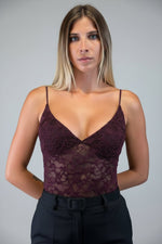 body in pizzo con coppe - Dverso Fashion
