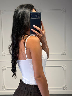 Body Modellante con Coppe Strutturate e Spalline Sottili - Dverso Fashion