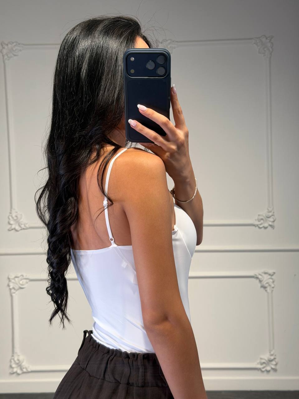 Body Modellante con Coppe Strutturate e Spalline Sottili - Dverso Fashion