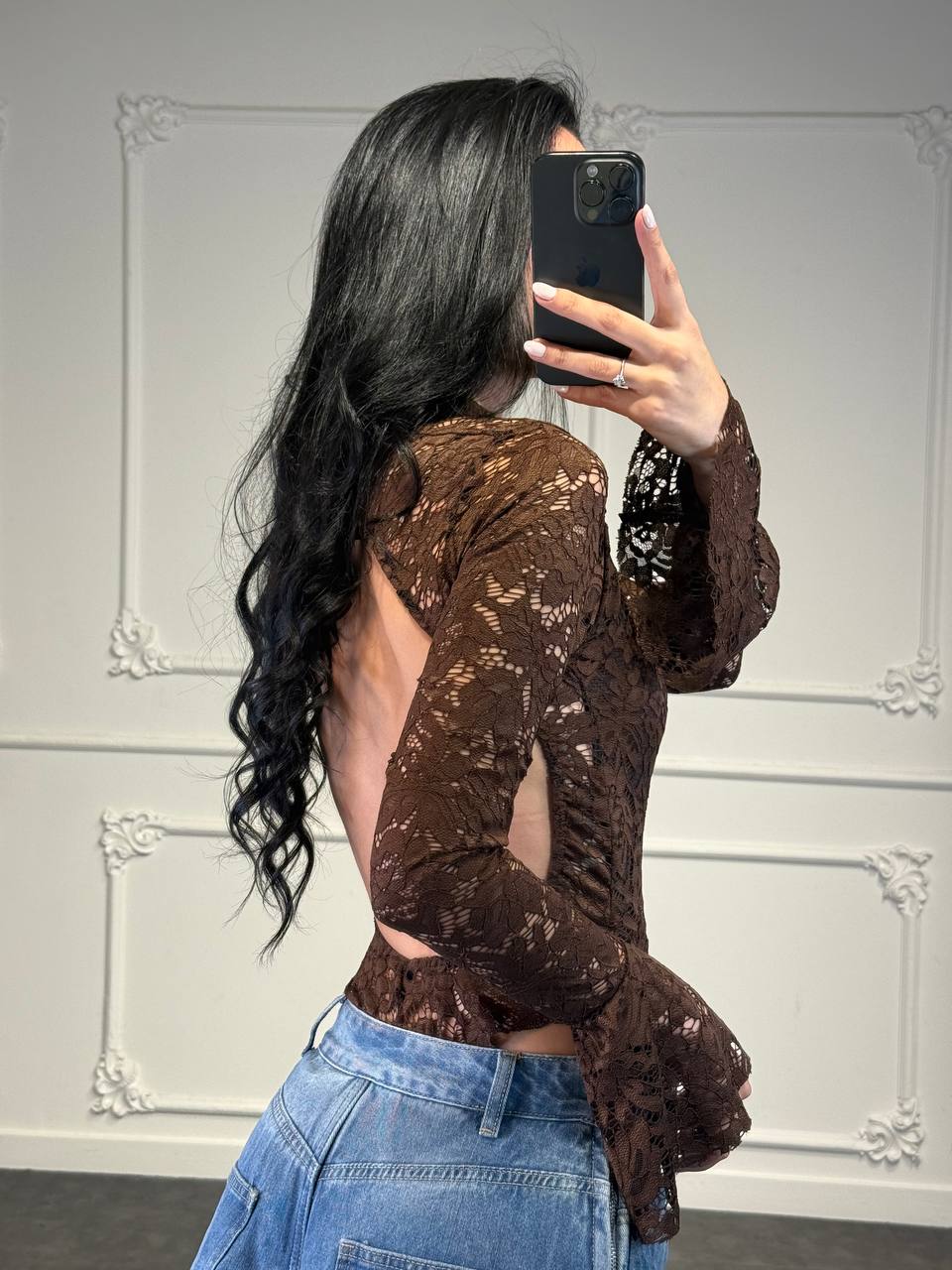 body pizzo mezzo collo - Dverso Fashion