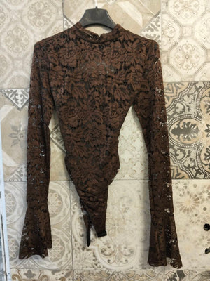 body pizzo mezzo collo - Dverso Fashion