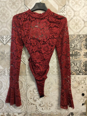 body pizzo mezzo collo - Dverso Fashion