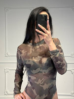 body velato camouflage - Dverso Fashion