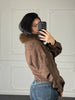 BOMBER CAMOSCIO - Dverso Fashion