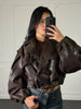 Bomber Leather - Dverso Fashion