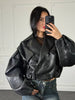 Bomber Leather - Dverso Fashion