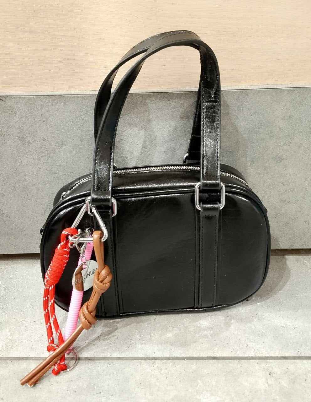 borsa con ciondolo - Dverso Fashion