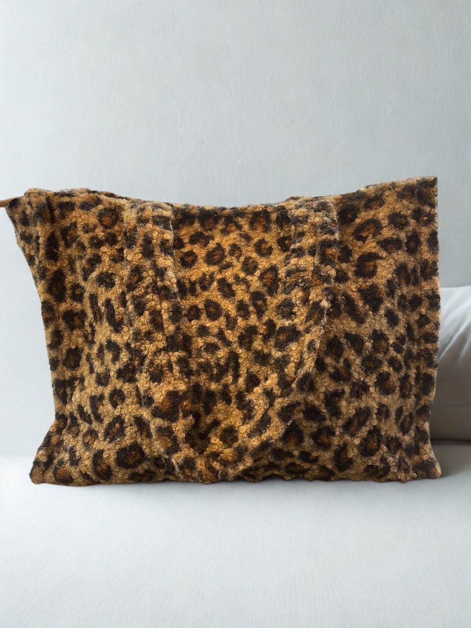 borsa leopard peluches - Dverso Fashion