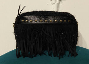 borsa pelliccia e frange - Dverso Fashion