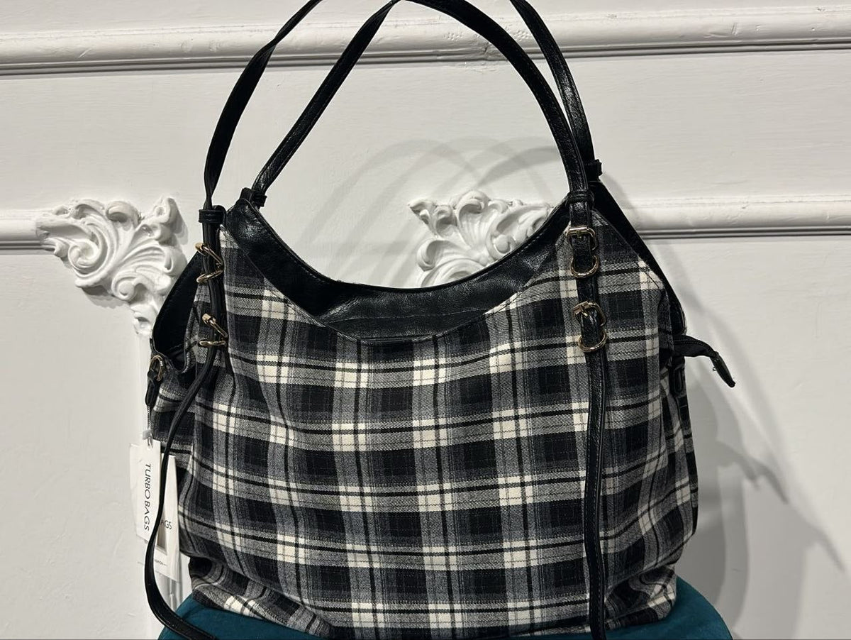 borsa tartan - Dverso Fashion