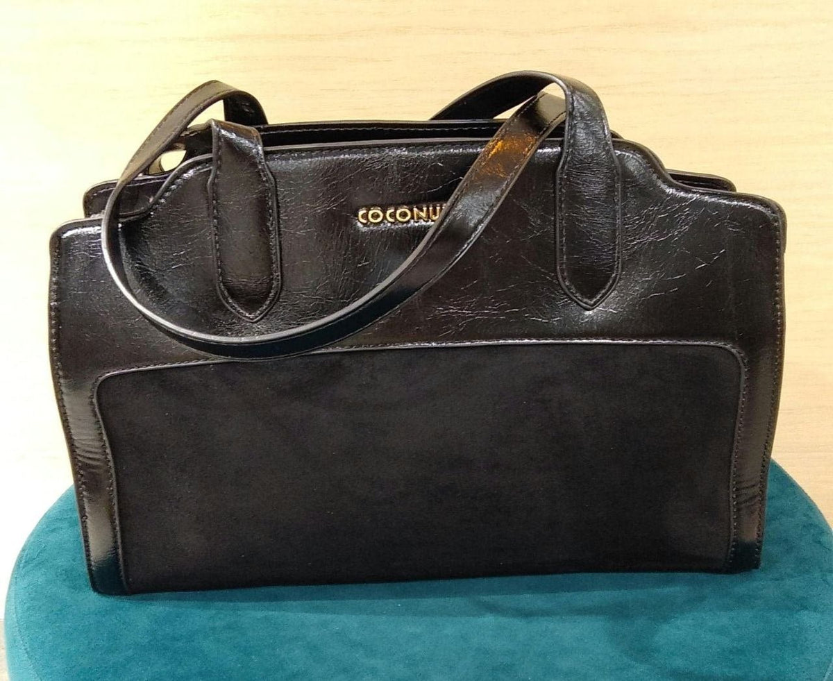 borsa vernice e camoscio - Dverso Fashion