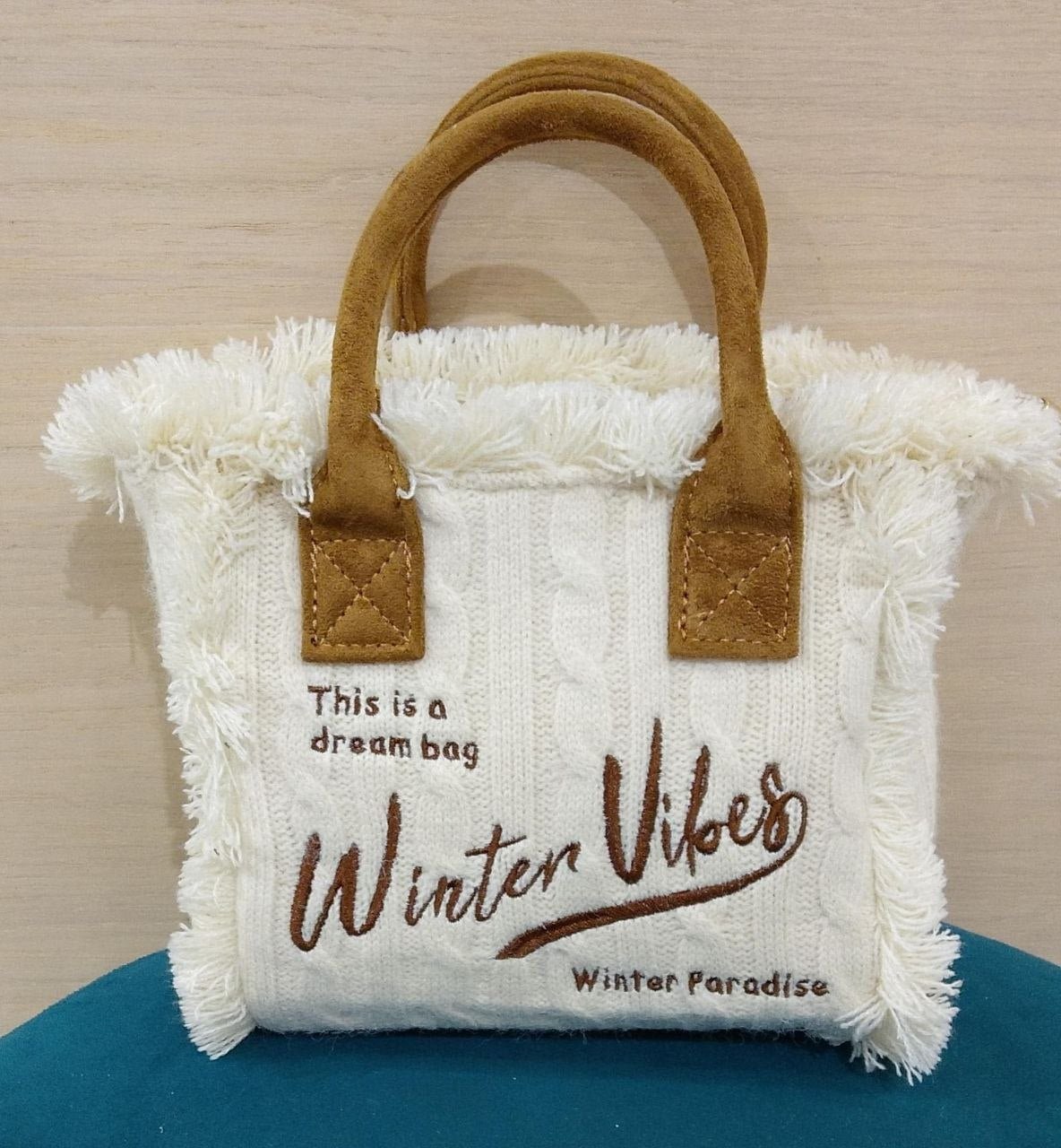 borsa winter vibes piccola - Dverso Fashion