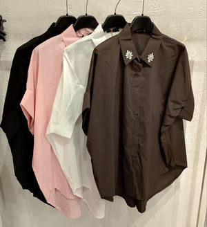 camicia con dettaglio - Dverso Fashion