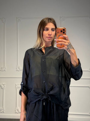 camicia crystal velata - Dverso Fashion