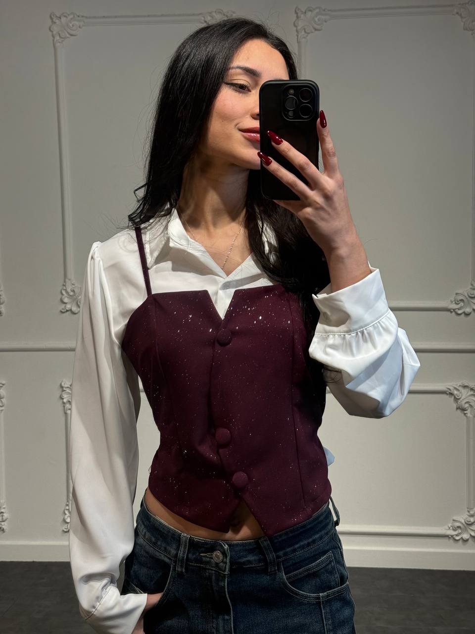 Camicia Dual Luxe - Dverso Fashion