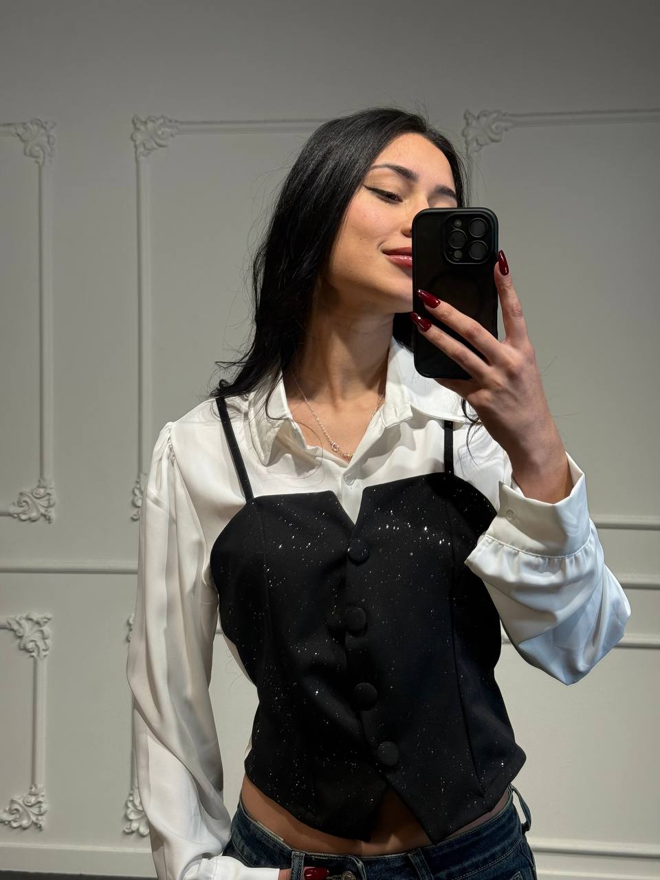 Camicia Dual Luxe - Dverso Fashion