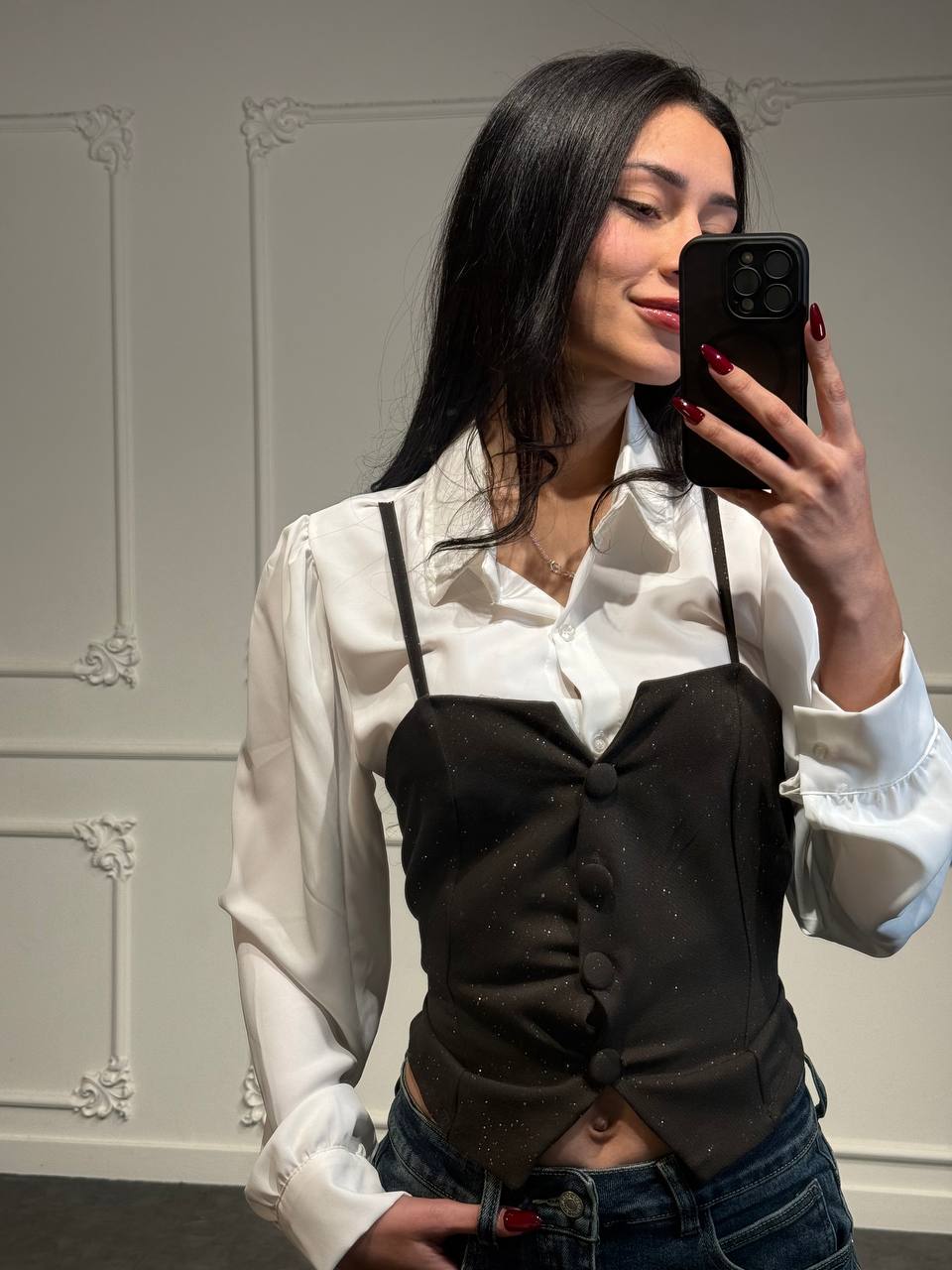 Camicia Dual Luxe - Dverso Fashion