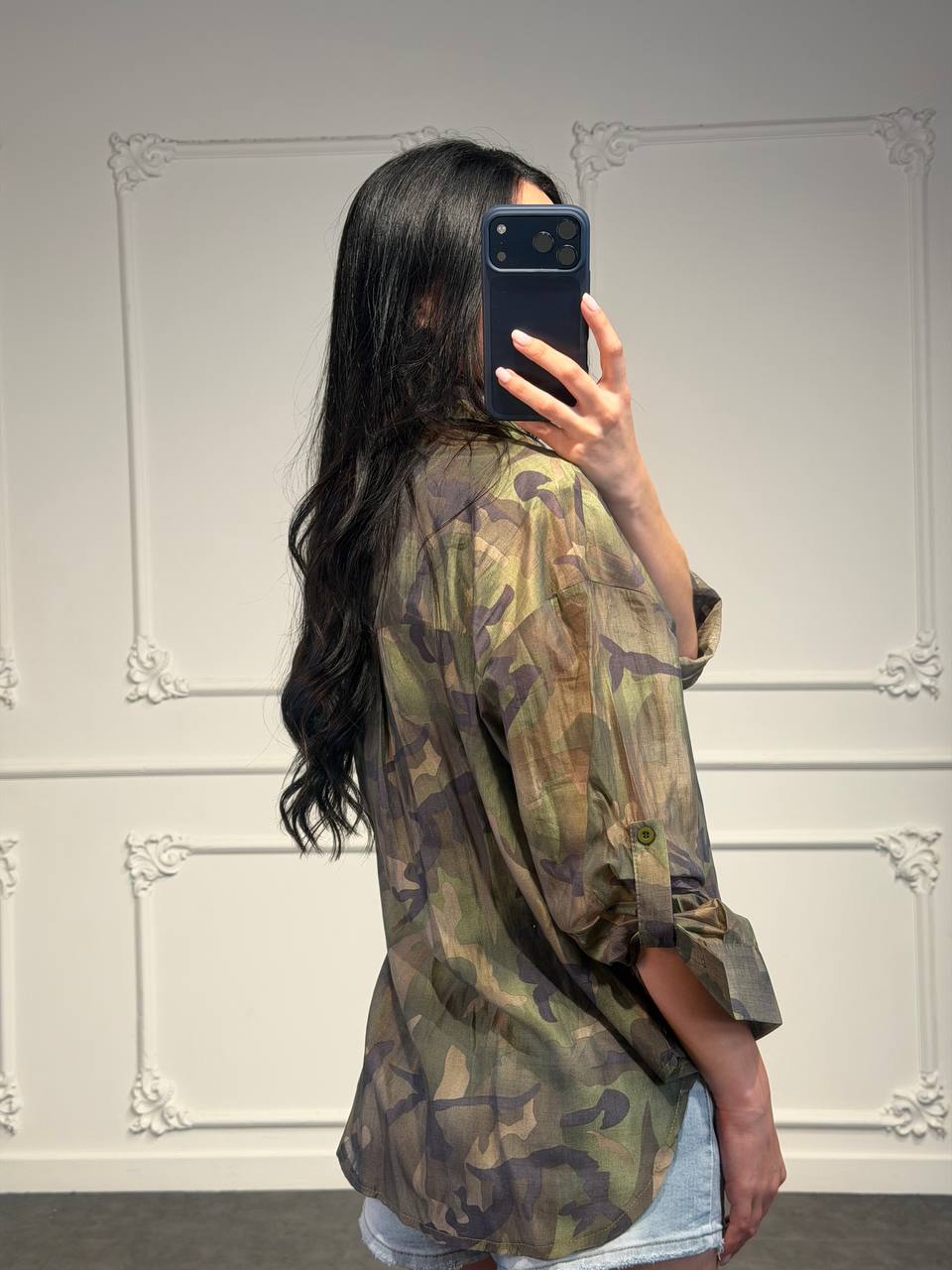 camicia militar - Dverso Fashion