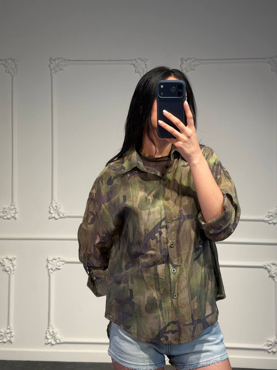 camicia militar - Dverso Fashion