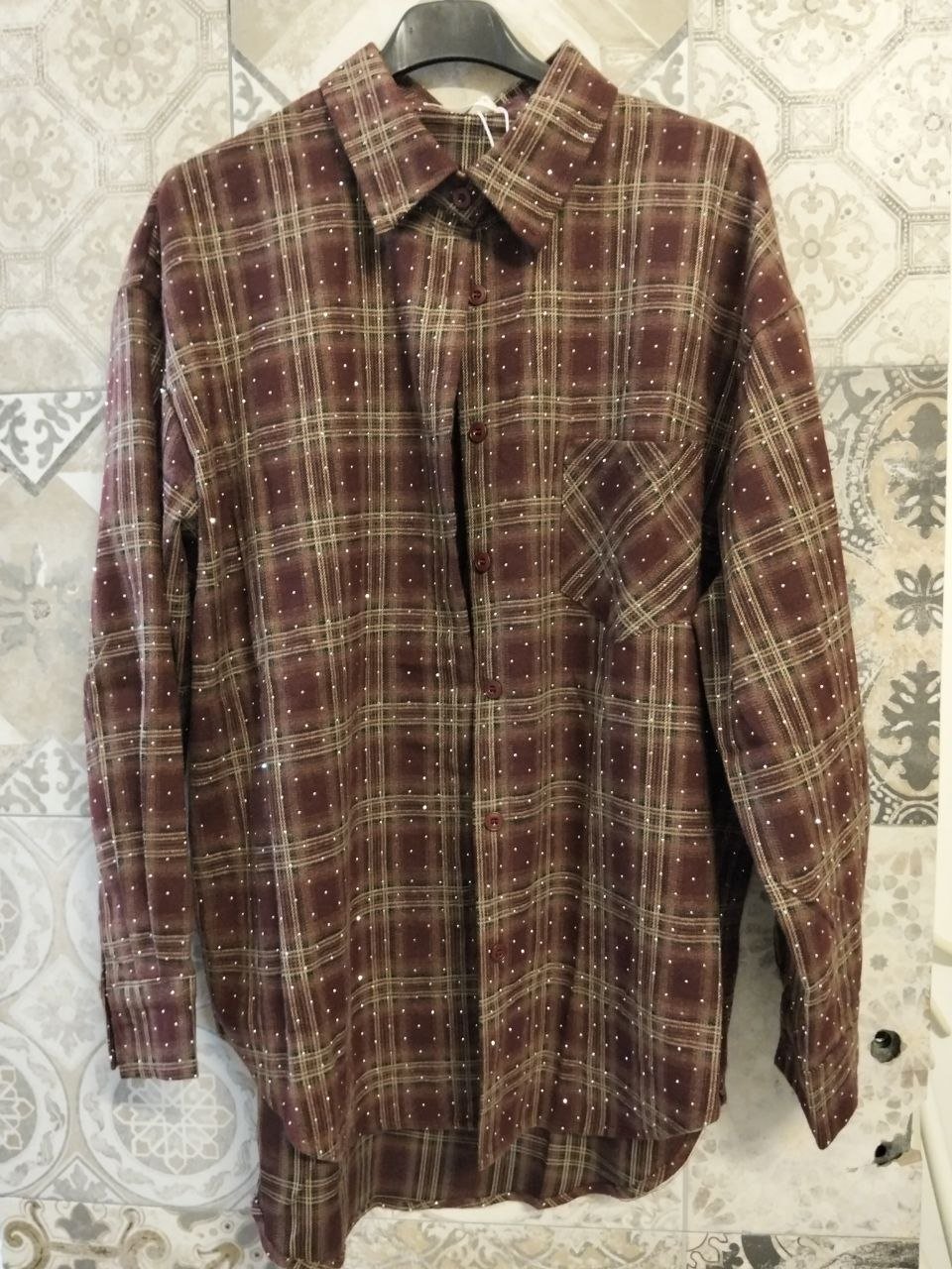 camicia mini strass - Dverso Fashion
