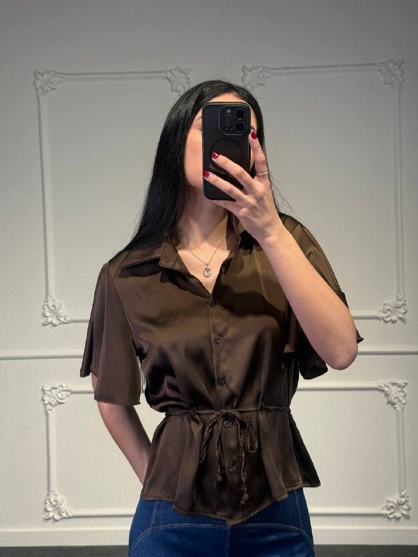 camicia satin - Dverso Fashion