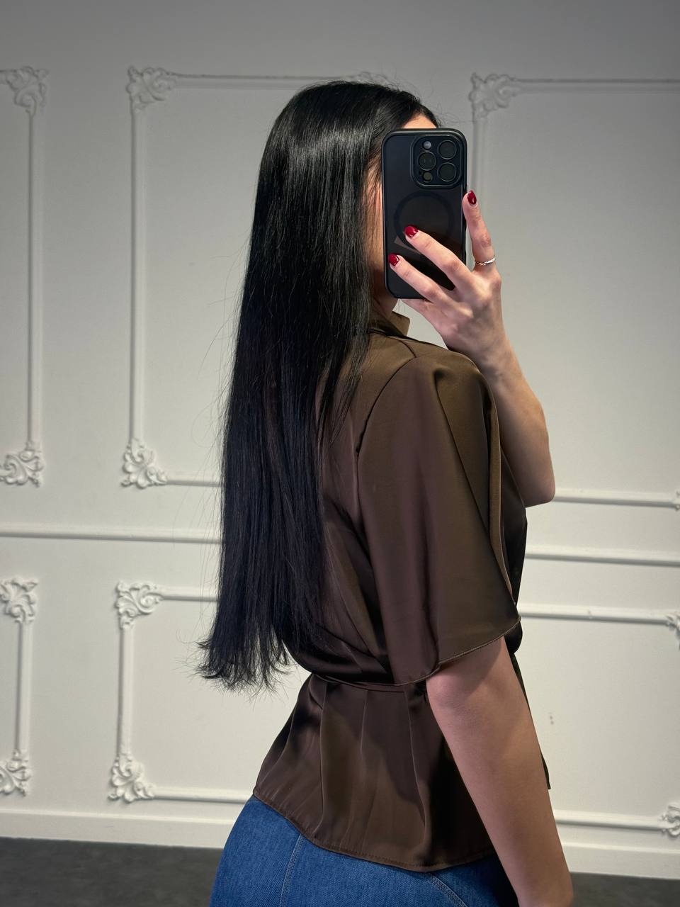 camicia satin - Dverso Fashion