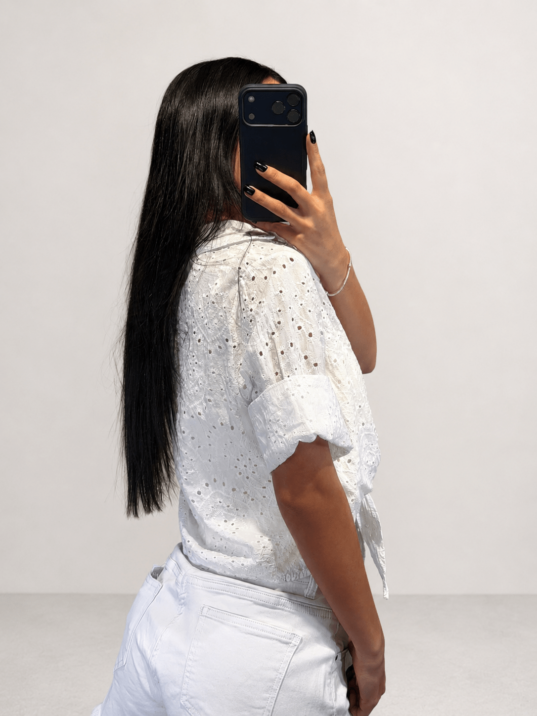 camicia un pizzo san gallo - Dverso Fashion