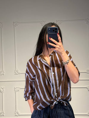 camicia zaya a righe - Dverso Fashion
