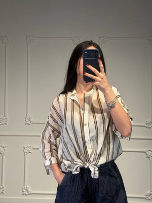 camicia zaya a righe - Dverso Fashion