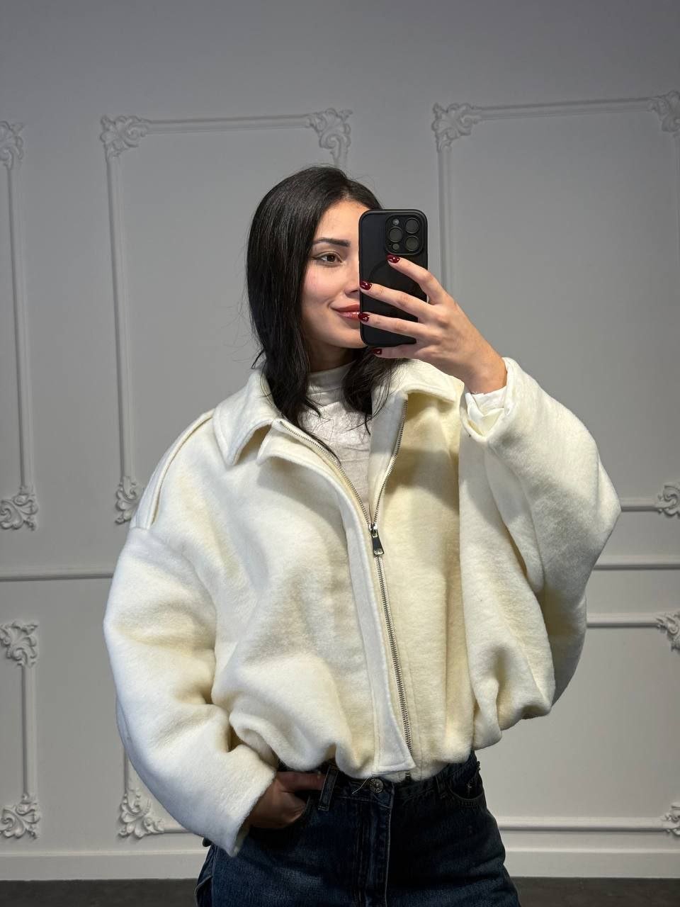 Cappotto Bomber Panno - Dverso Fashion