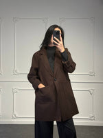 cappotto in panno midi - Dverso Fashion