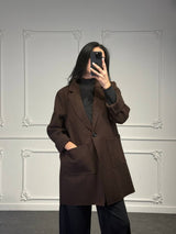 cappotto in panno midi - Dverso Fashion