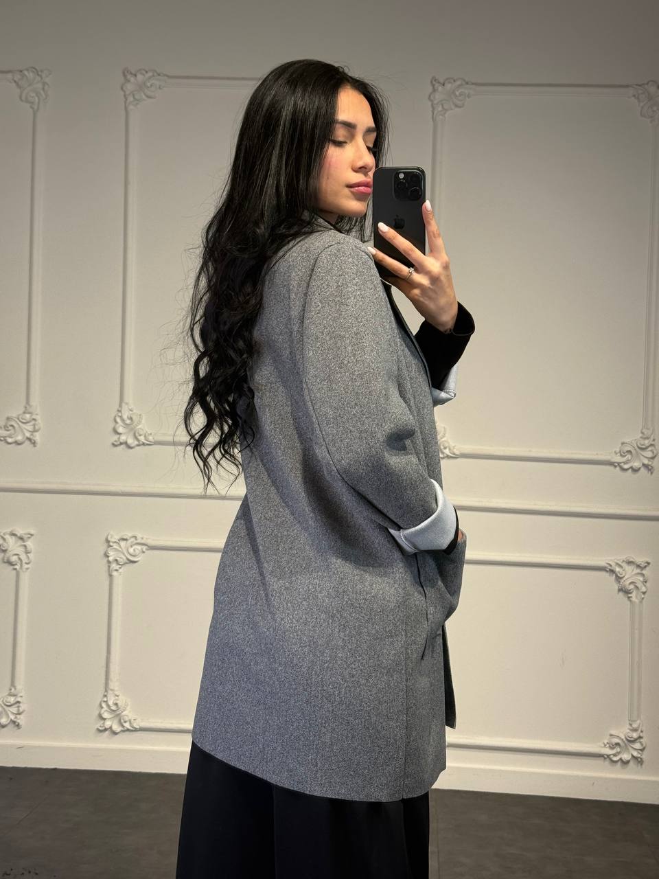 cappotto in panno midi - Dverso Fashion