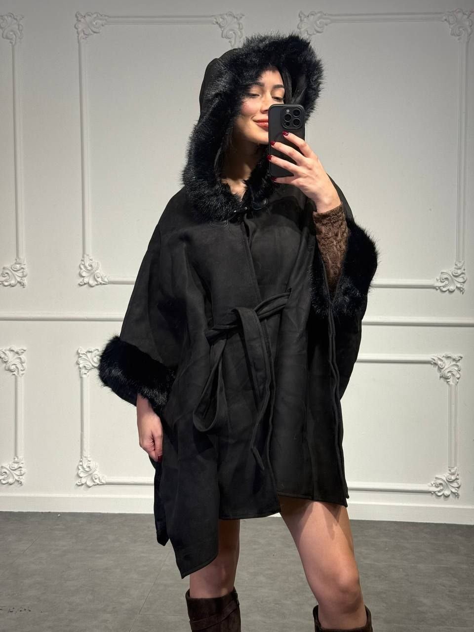 Cappotto Russian con cappuccio - Dverso Fashion