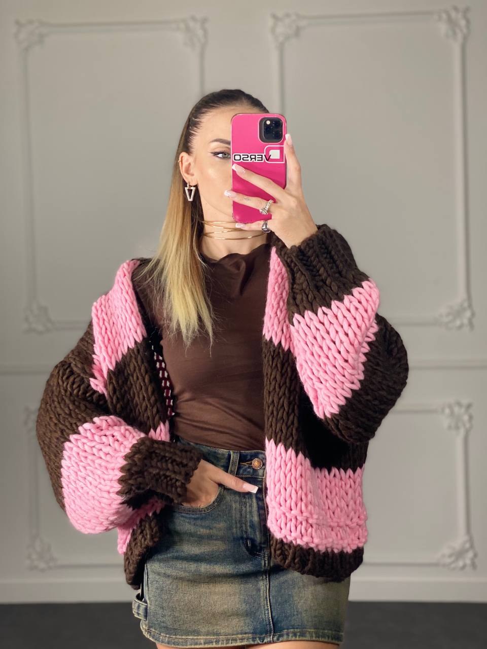 CARDIGAN BERRY - Dverso Fashion
