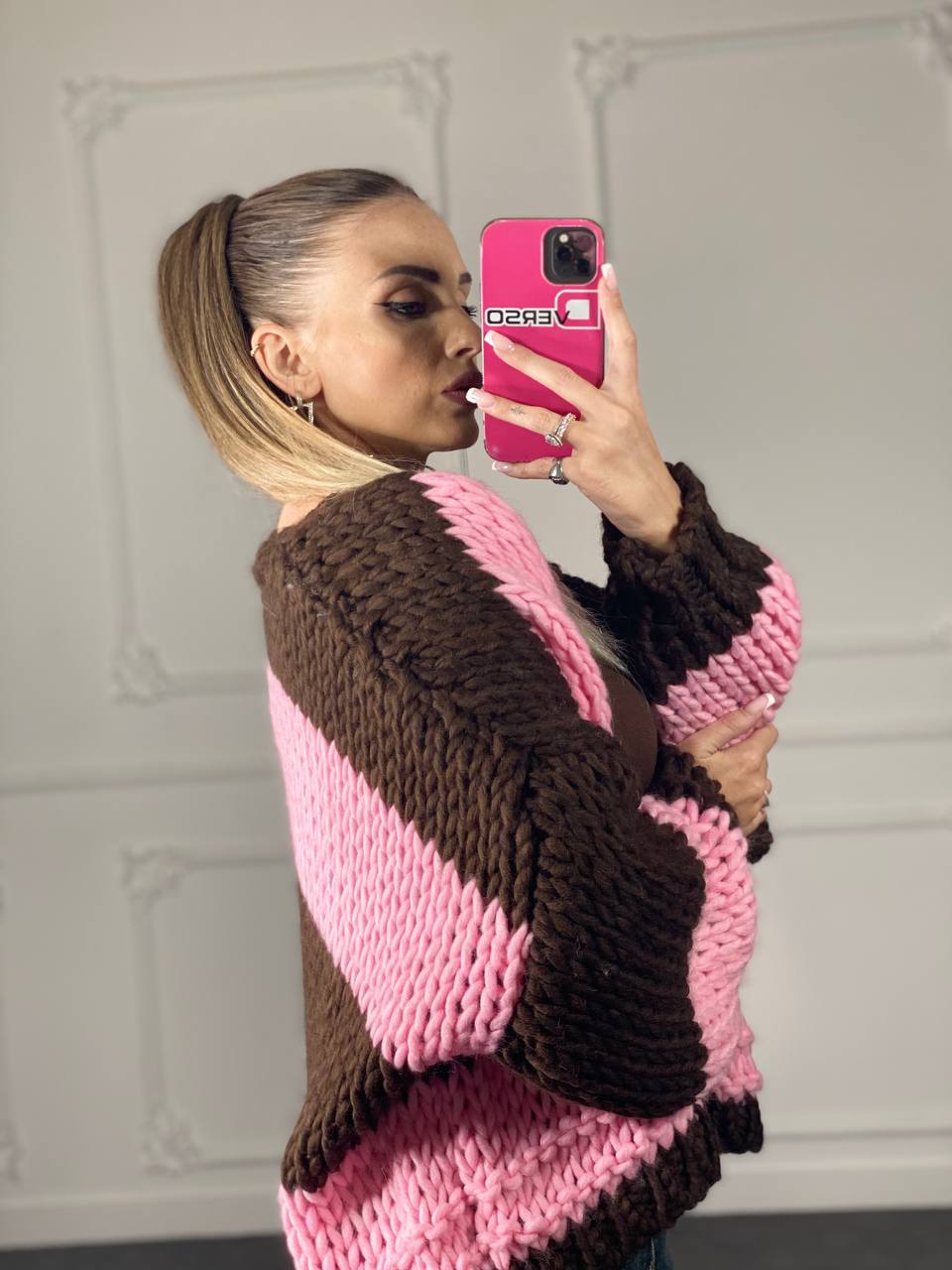 CARDIGAN BERRY - Dverso Fashion