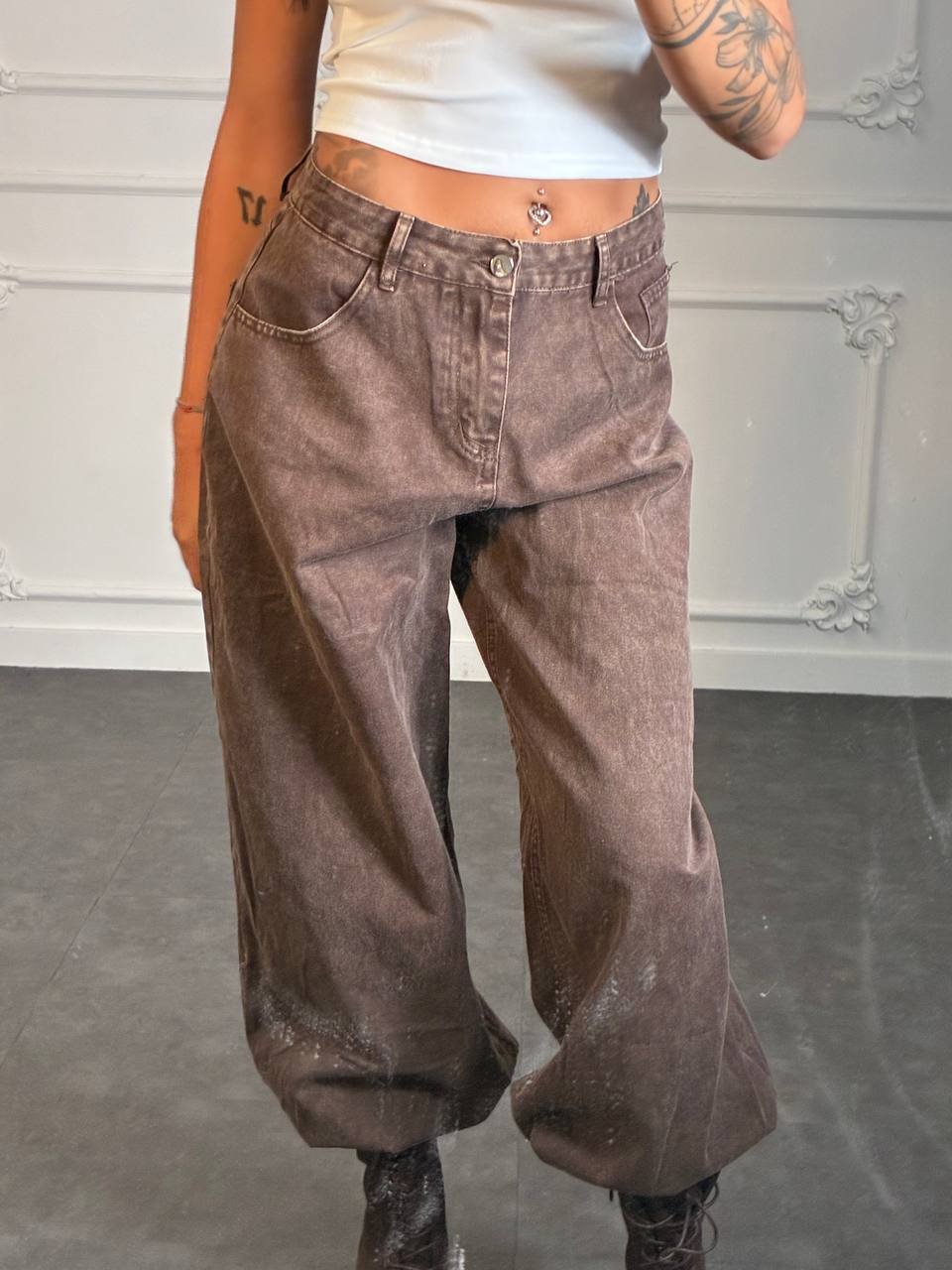 Coordinato blurry brown - Dverso Fashion