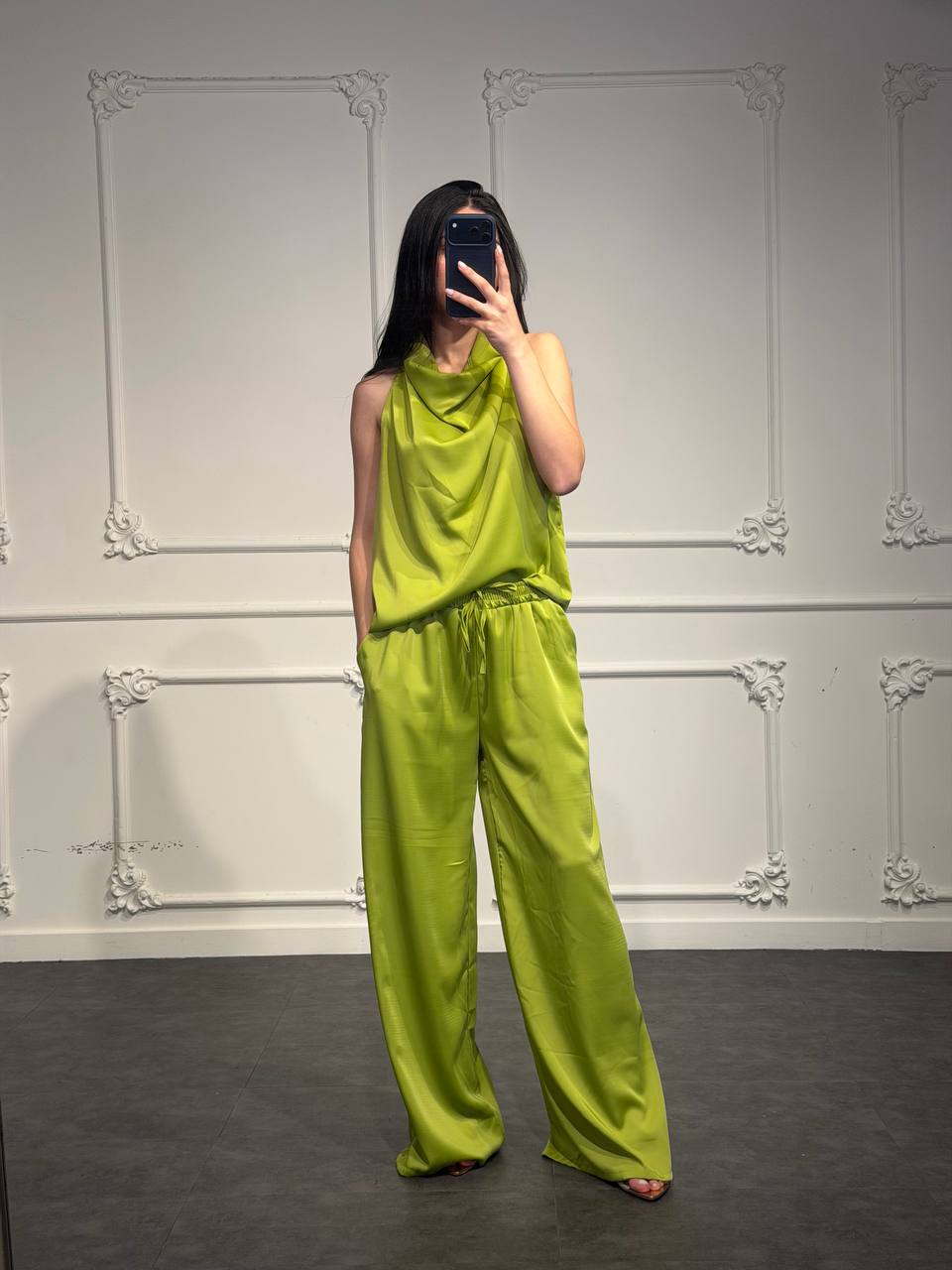 coordinato elegant in raso - Dverso Fashion