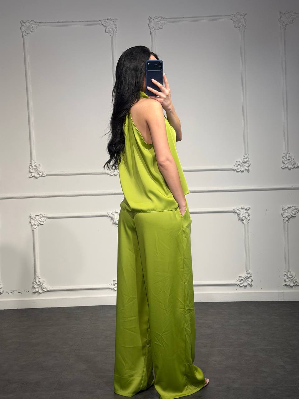 coordinato elegant in raso - Dverso Fashion