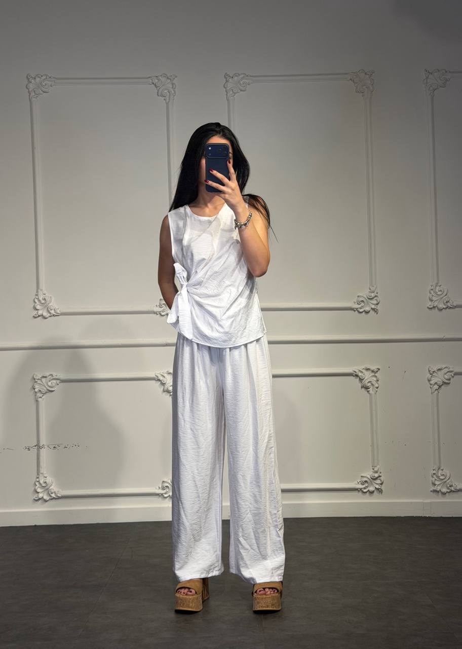 coordinato giulia in lino - Dverso Fashion