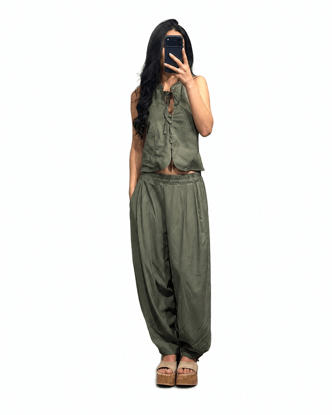 coordinato in lino - Dverso Fashion