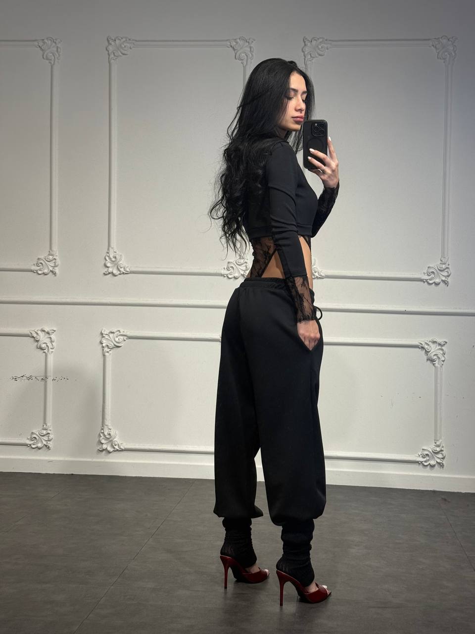 coordinato tuta allison con body sgambato - Dverso Fashion