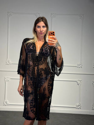 copricostume anastasia con trasparenze - Dverso Fashion