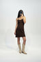 Copricostume in Maglia Traforata con Spalline Sottili e Gonna Svasata - Dverso Fashion