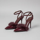 decollete con piume e lacci - Dverso Fashion